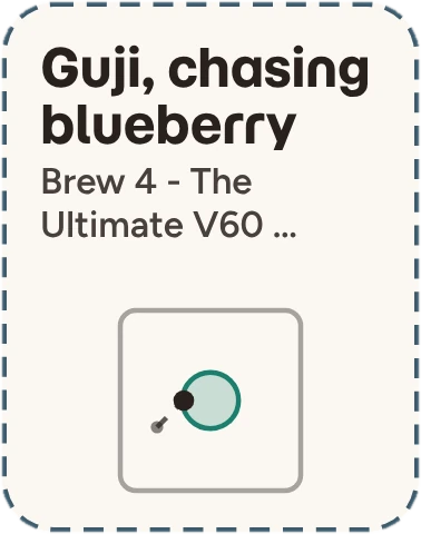 Guji, chasing blueberry: dialing, brew 4 next
