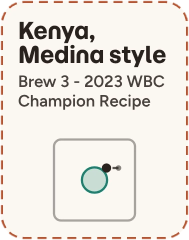 Kenya, Medina style: dialing, brew 3 next